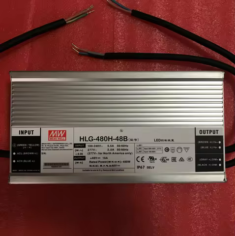MEAN WELL dimming LED power supply HLG-480H-24B HLG-480H-30B HLG-480H-36B HLG-480H-48B HLG-480H-54B 