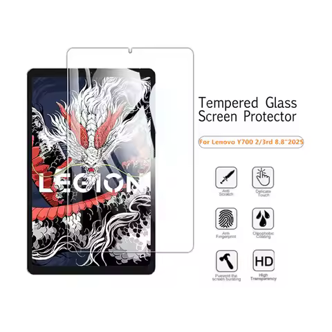 9H Tempered Glass Film For Lenovo LEGION Y700 3rd Generation 8.8 inch 2025 TB321FU HD Screen Protect