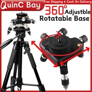 360 Adjustable Rotatable Bracket Base 1/4'' Rotating Interface Fine Tripod Stand Laser Leveler