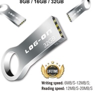 Log On Flashdisk 16gb Data Pro + Highspeed Usb 2.0 Metal Design