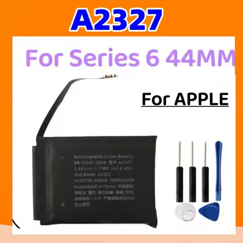 Replacement Watch Battery A2327 For Apple Watch Series 6 44mm 303.8mAh High Quality Watch Battery