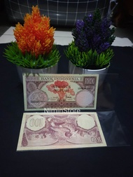 Uang Kuno Lama Koleksi 100 Rupiah Bunga Bangkai 1959