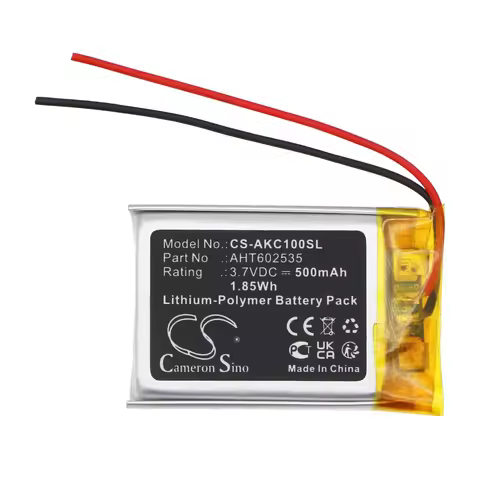 CameronSino 500mAh 3.7V 1.85Wh Robot Li-Polymer Battery for Anki AHT602535 Vector Robot Cozmo Robot