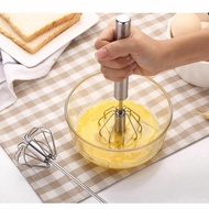 Push Rotation Auto Hand Whisk Mixer Egg Beater Cream Frother Dressings Blender Bakeware
