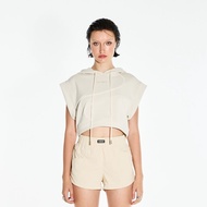 Merge Official - Remi Cropped Hoodie (สี Beige พร้อมส่ง / สี Black จัดส่ง 06/09)