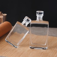 Liquor Glass Alcohol Bottle 100ML Lead-free Whiskey Decanter Wine Glass Bottle with Stopper Airtight