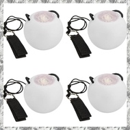 4 Pcs LED Poi Balls Glow Poi Balls LED Glow Toy Light Up Balls Strobe Ball for Children Adults