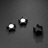 BT001 Black star magnetic earrings