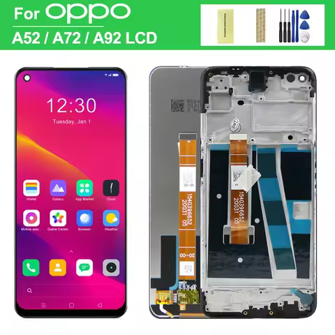 6.5'' For Oppo A72 A92 A52 CPH2069 CPH2067 LCD Display Touch Screen Digitizer Assembly Replacement f
