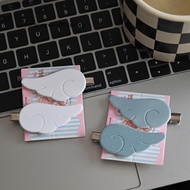 yangjingwen003gv 1Pair Japanese Angel Wing Hair Clip Y2K Cute Hairpin Sweet Accessory for Office Lad