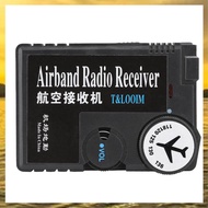 (HARB) 1 Piece 118-136MHz Airband Radio Receiver Black High Sensitivity Air-To-Ground Aeronautical B
