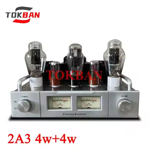 Tokban 2A3 Vacuum Tube Amplifier Diy Kit 4w*2 High Power Spartan A1 Bluetooth 5.0 Vu Merter HIFI Amp