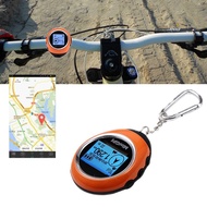 พวงกุญแจมือถือ USB GPS นำทางขนาดเล็กแบบชาร์จไฟได้เครื่องระบุตำแหน่งติดตามสำหรับการเดินทางกลางแจ้งการปีนเขา (สีส้ม)