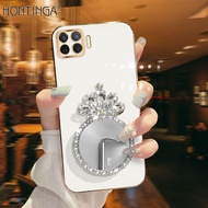 Hontinga Ốp Lưng Cho OPPO Reno 5 4G 5G 5F 4F 4 4G Reno 4Z 5G 5F 5 Pro 5G Ốp Lưng Điện Thoại Vuông TP