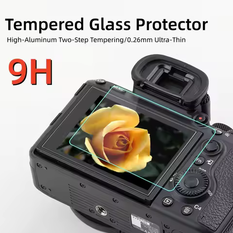 Camera Tempered Glass Screen Protector Protective Film for Sony A7C II A7 IV V A7R V A6400 ZV‑E10 II