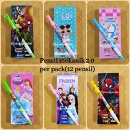 (1 Pack) Pensil mekanik 2.0 mm/ pensil mekanik /pensil karakter/Pensil
