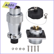 ADDO.PH Aviation Connector, WS20 3Pin Aviation Male Female Plug, Wire Connector Zinc Alloy Waterproo