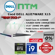 #DA307 USED DELL ALIENWARE X15 intel i9-12900H 32GBD5 1TB SSD NVIDIA RTX3080Ti RTX 3080 Ti 16G 240Hz