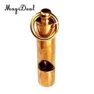 MagiDeal Durable Soild Brass Safety Whistle for Scuba Diving Camping Outdoor Water Sport Rescue Surv