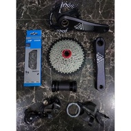 Shimano 8 9 Speed Altus Acera M390 M370 Cassette 40T 42T with Crankset HT ll Single Original Federal