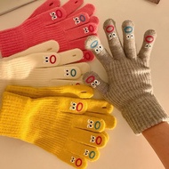 Cute Five Finger Winter Warm Gloves Liuliu GT999 Emoji Design