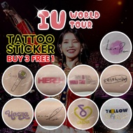 IU H.E.R. World Tour Concert Tattoo Sticker 2024【BUY 3 Free 1】Lee Ji-eun 아이유 Tweety Bird Asia