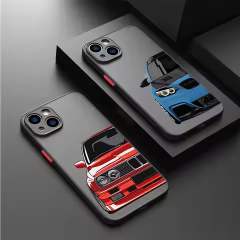 Sports Car JDM Phone Case for Apple iPhone 15 16 Pro XS Max 13 14 Plus XR SE 7 8 12 11 Pro plus Matt