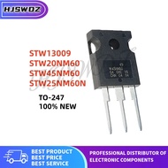 5/PCS New STW13009 STW20NM60 STW45NM60 STW25NM60N W13009 W20NM60 W45NM60 W25NM60N TO-247 MOS tube ch