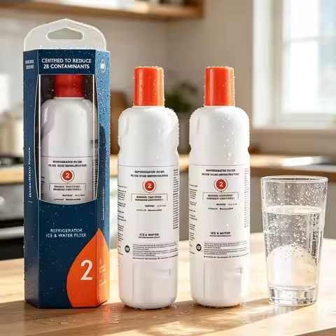 Replacement for EveryDrop by Whirlpool EDR2RXD1 Refrigerator Water Filter 2 - Easy Installation, NSF