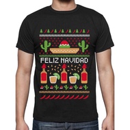 Feliz Navidad Mexican Ugly Christmas Funny Xmas T Shirt Gift Idea