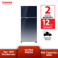 Toshiba GR-AG66MA(GG) 661L 2 Door Duo Hybrid Inverter Refrigerator / Freezer / Fridge / Peti Sejuk