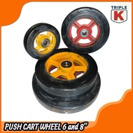 Push cart wheel heavy duty 6 and 8 inches