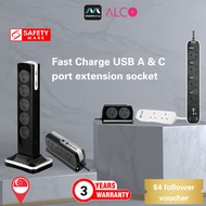 Masterplug Extension Socket with USB A & C Mobile Devices, Surge Protector