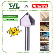 MAKITA D-49373 V Groove Router Bit 3/4" 1/4" Shank Carbide Engraving Sign Making Woodworking Bit