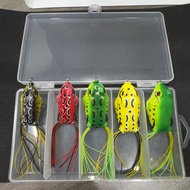 [OFFICIAL] SEAHUNTER Umpan Katak Tabung Lunak 3.5g/3cm 5pcs 1 Set  Soft Frog Lure Pancing Plastik de