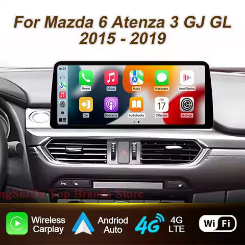 Car Radio 12.3 Inch For Mazda 6 Atenza 3 GJ GL 2015 - 2017 2018 2019 Android Auto Multimedia Video P