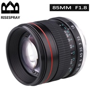 yuan6 RISESPRAY 85mm F1.8 Full Frame Manual Focus Prime Lens for CANON Nikon D300 D3100 D3200 D850 D810 D800 D780 D750 D700 D610 D500 DSLRs Lenses