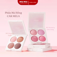 Carmela Blush 4 tones, smooth powder, easy to blend, gives a natural, clear color