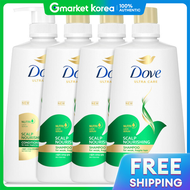Dove(โดฟ) | ชุดแชมพูโดฟขนาดใหญ่พร้อมครีมนวดผมบำรุงหนังศีรษะ 3+1