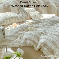 Stripe Duvet Cover Purple Green Quilt Cover 150x200cm 200x230cm