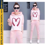 BALENCIAGA HOODIE SET TRAINING TRAINING MUSLIM WOMEN'S GYMNASTICS CLOTHES WOMEN'S SPORTS CLOTHES SET