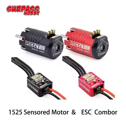 ROCKET-RC Mini1525 Sensored Brushless Motor & KIWAMI 30A ESC Combo for 1/28 1/27 Scale RC Mini Car D