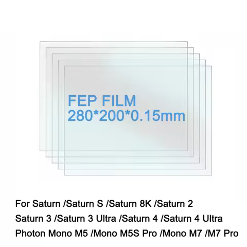 10.1 Inch FEP Film 280*200*0.15mm for Anycubic Photon Mono M7 Pro M5s UV Resin 3D Printers Release F