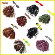 PINGD Bucktail Spinner Bait, Bright silk Spinner Design Fishing Spinner Bait, Musky Bucktail 45g seq
