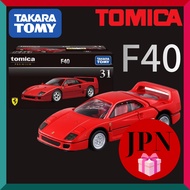 TAKARA TOMY Tomica Premium No.31 Ferrari F40 Diecast 1/62, Opening Hood & Suspension