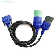 amonoay Diesels Truck Diagnostic Cable 6Pin+9Pin Adapter Connector for Engine Analysis