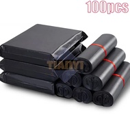 100pcs High Quality Waterproof Self-Sealed Mail Bag Express Bag Black Multi-Mail Transport Bag