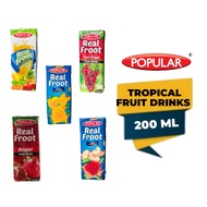 POPULAR FRUIT DRINKS REFRESHING JUICE 200 ML (TETRA PACK)