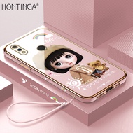 Hontinga เคสโทรศัพท์ Realme 3 Proเคสโทรศัพท์แฟชั่นชุบโครเมียมหรูหราสำหรับเด็กผู้หญิง