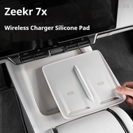 Applicable for 2025 Zeekr 7x car center console wireless charging silicone anti-slip mat, 2025 Zeekr